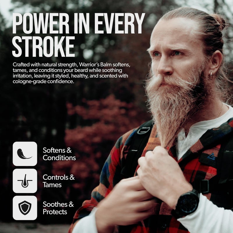 The Beard Struggle Warriorâ€™s Beard Balm - Silver Collection, Alfheim's Forests - Non-Greasy Low-Hold Formula, Luxurious Cologne-Grade Fragrances 100% Natural and Plant-Based Ingredients - 50g - Image 5