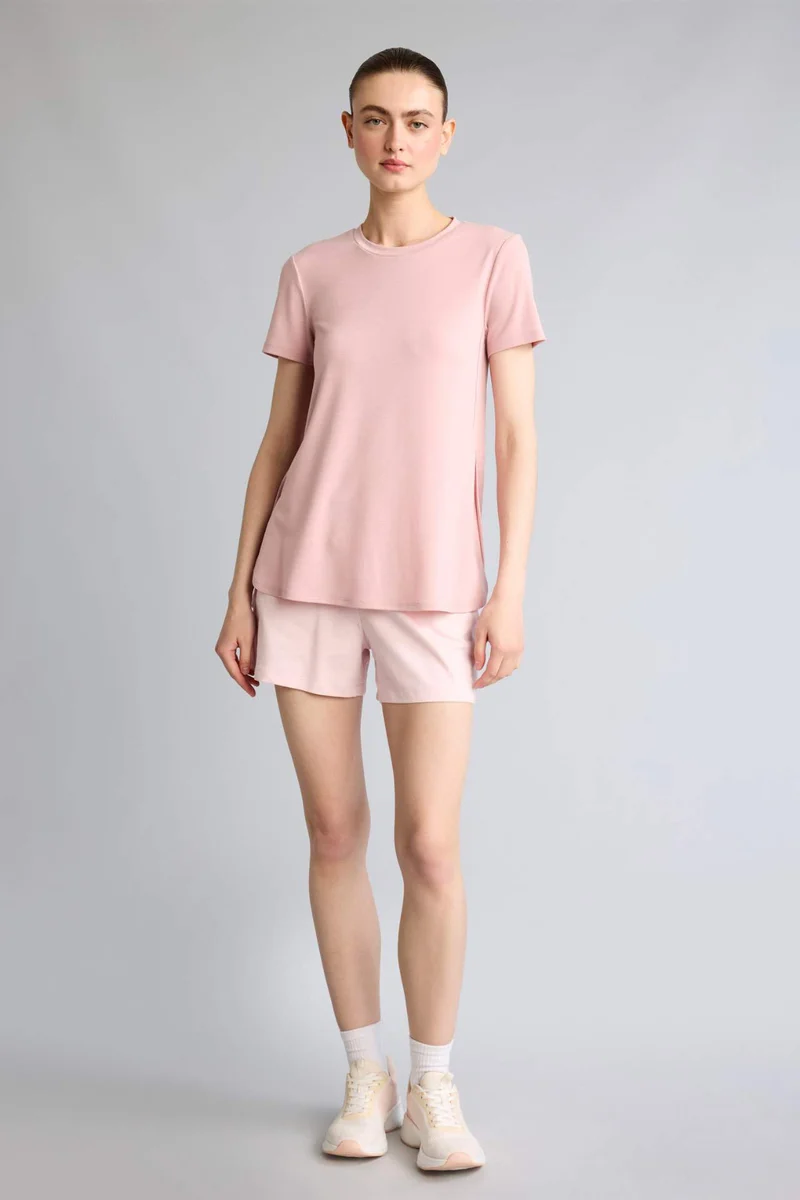 ديفاكتو Long Fit Crew Neck Sports T-Shirt