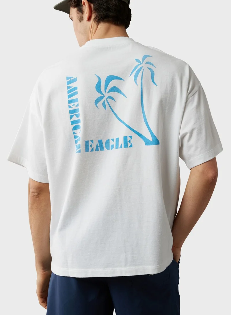 American Eagle Graphic Crew Neck T-Shirt