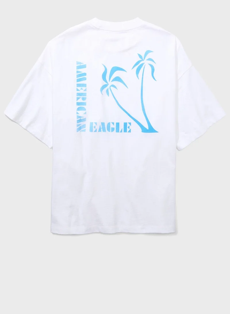 American Eagle Graphic Crew Neck T-Shirt