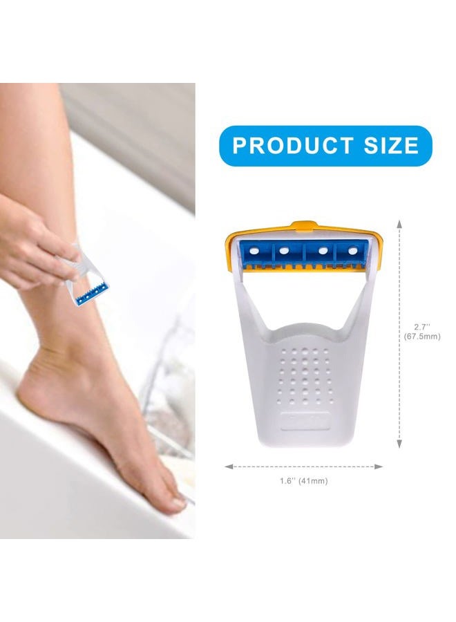 EAPC 50Pcs Portable Disposable Razors, Skin Blade Razors, Individually Packaged Dry/Wet with Protection Cap, Stainless Steel Single Blade Hair Removal Prep Blade Razors for Women Men for Home&Summer Travel - Image 4
