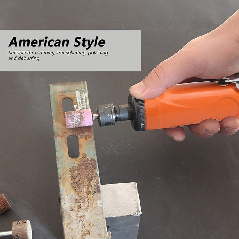 I Style Air Die Grinder Pneumatic Engraving Polishing Kit with 10 Grinding Heads - Image 4