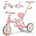 Bobike 5in1 Tricycle for Toddlers 18 Months to 5 Years Old Toddler Bike Kids Tricycle with Push Handle and Backrest Toddler Balance Bike with Easy Assembly for Boys and GirlsPink - Image 3