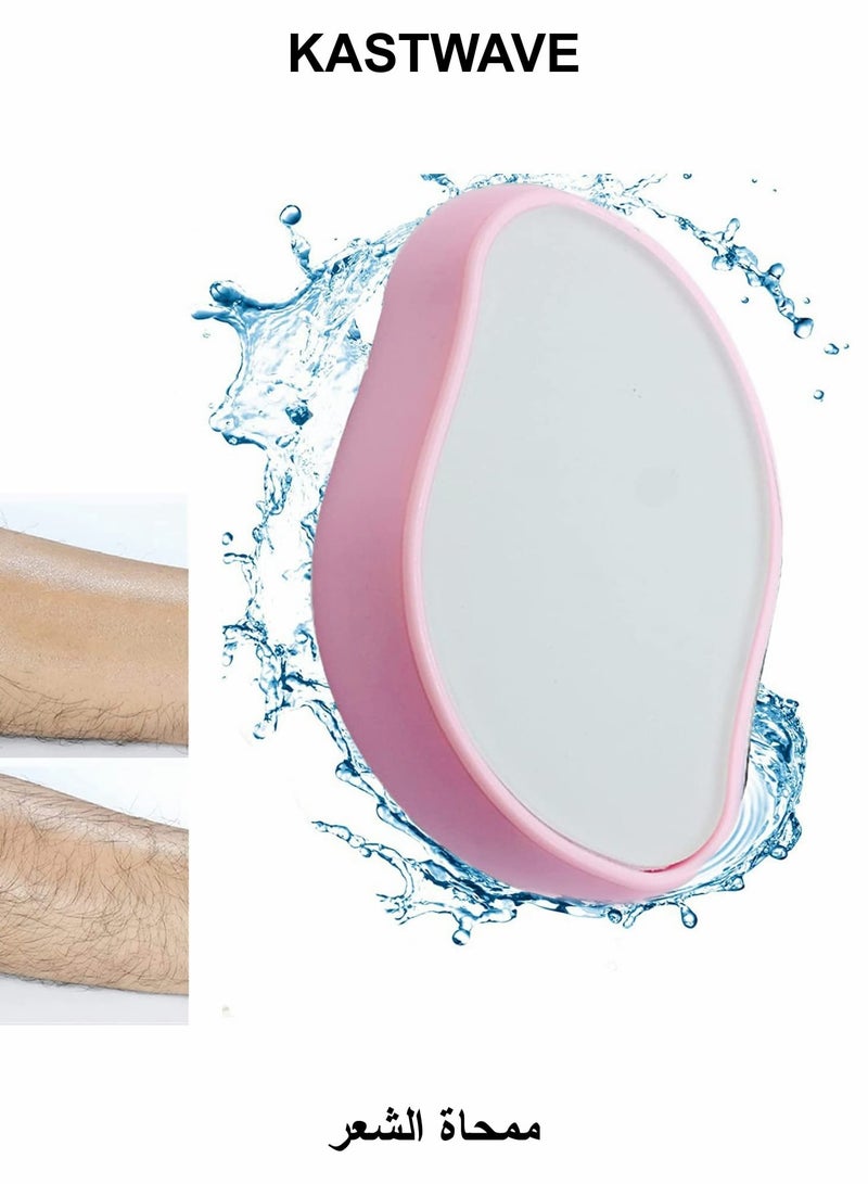 KASTWAVE Hair Removal Eraser, Painless Crystal Hair Remover Tools Magic Crystal Hair Eraser, Soft Smooth Skin Fast & Easy Crystal Hair Removal for Men and Women (Pink) - Image 1