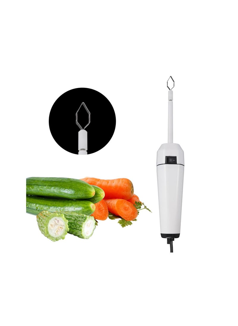 Generic - Electric Vegetable Corer Kitchen Drill Stainless Steel Scraping Scale Machine Fruits Veggies Carving Tool And Seed Remover - Image 1