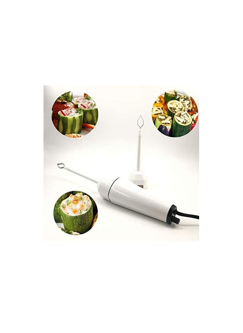Generic - Electric Vegetable Corer Kitchen Drill Stainless Steel Scraping Scale Machine Fruits Veggies Carving Tool And Seed Remover - Image 1