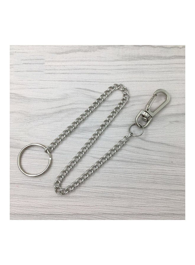 NIBEMINENT Men Stainless Steel Wallet Belt Chain Pants Trousers Keyring Anti-Lost Keychain  - Image 4