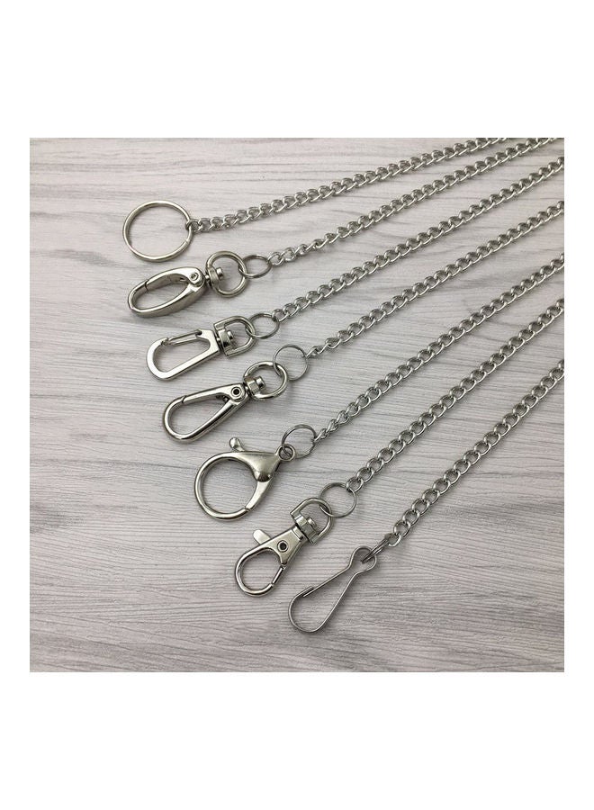 NIBEMINENT Men Stainless Steel Wallet Belt Chain Pants Trousers Keyring Anti-Lost Keychain  - Image 2