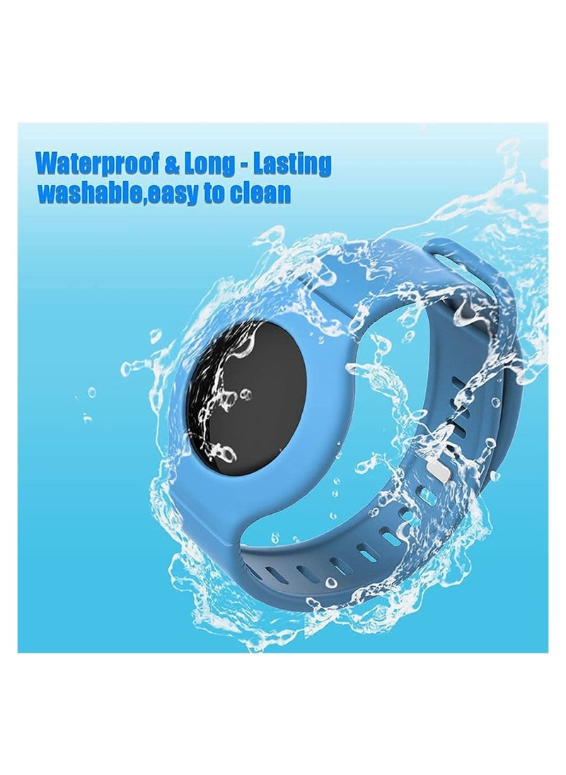 Generic - Wristband for Airtag, SYOSI Kids Silicone Bracelet for Airtag, 5 Pack Airtag Watch Band for Kids, Toddler, Baby, Children, Elders, Colorful, Waterproof Wristband for Apple Airtag - Image 1