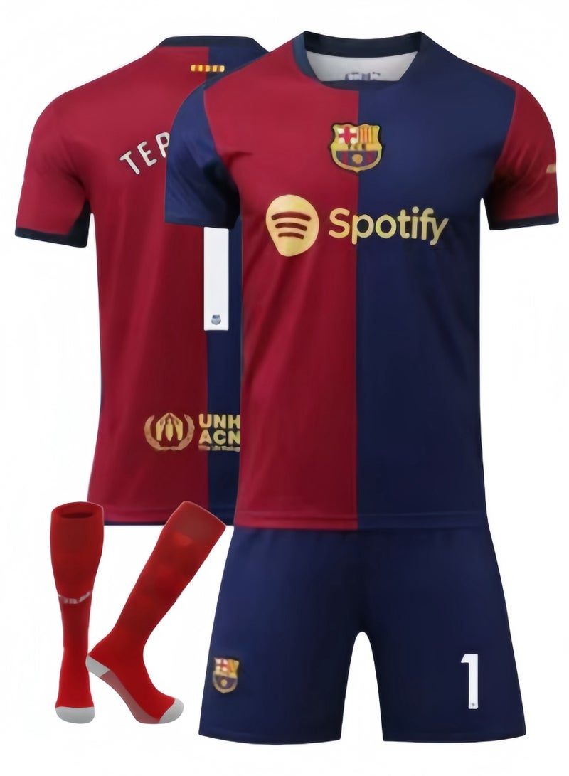 No.1 Soccer Uniform, Men's and Women's Outdoor Turf Training Suit, Comfortable and Breathable Sportswear