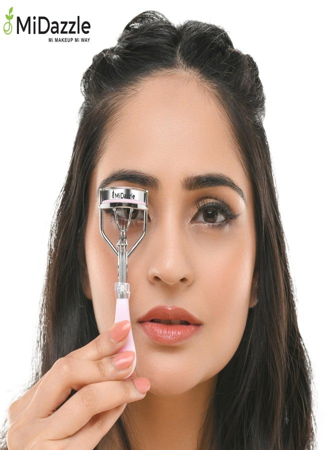 Omidazzle Midazzle Premium Eyelash Curler For Women - Suitable for all eye shapes | Offers Perfect Curls | Comfortable to Hold | Elegant Design | An Eye Makeup Tool Comes with silicon base - Black (MIEL3101) - Image 4