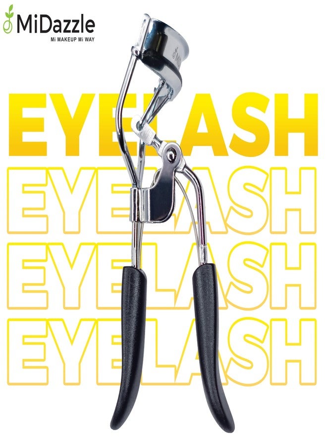 Omidazzle Midazzle Premium Eyelash Curler For Women - Suitable for all eye shapes | Offers Perfect Curls | Comfortable to Hold | Elegant Design | An Eye Makeup Tool Comes with silicon base - Black (MIEL3101) - Image 3
