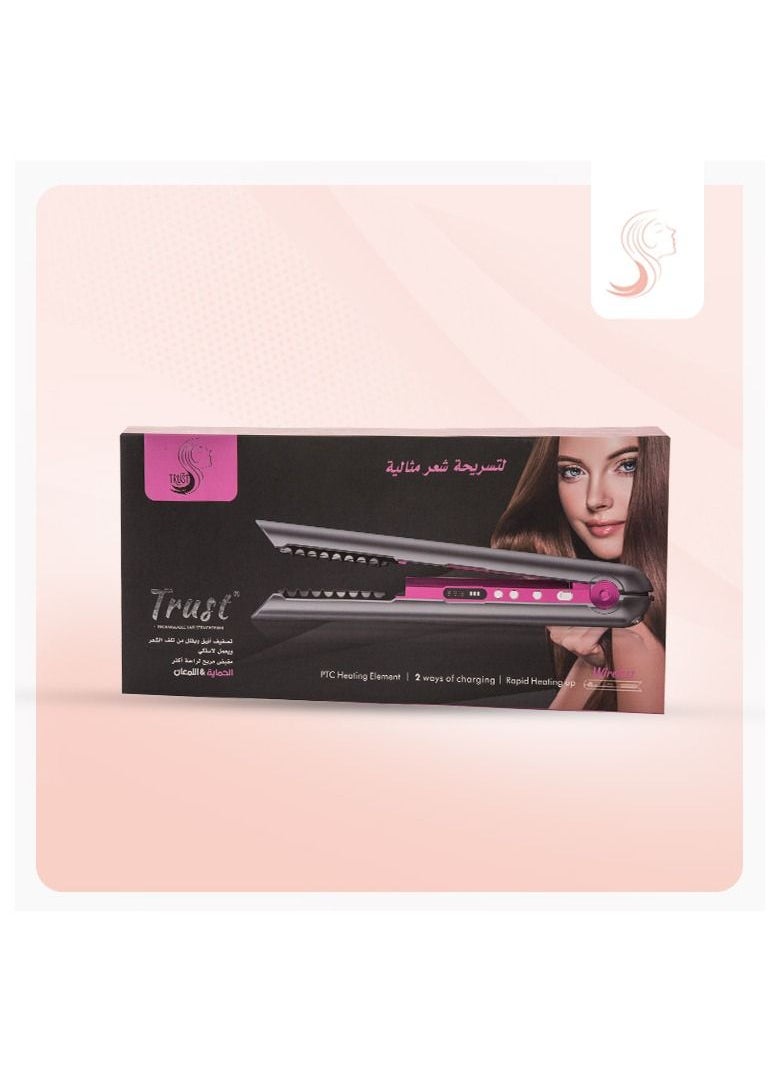 Trust - Cordless hair straightener with charging base - temperature up to 480 Fahrenheit - Image 1