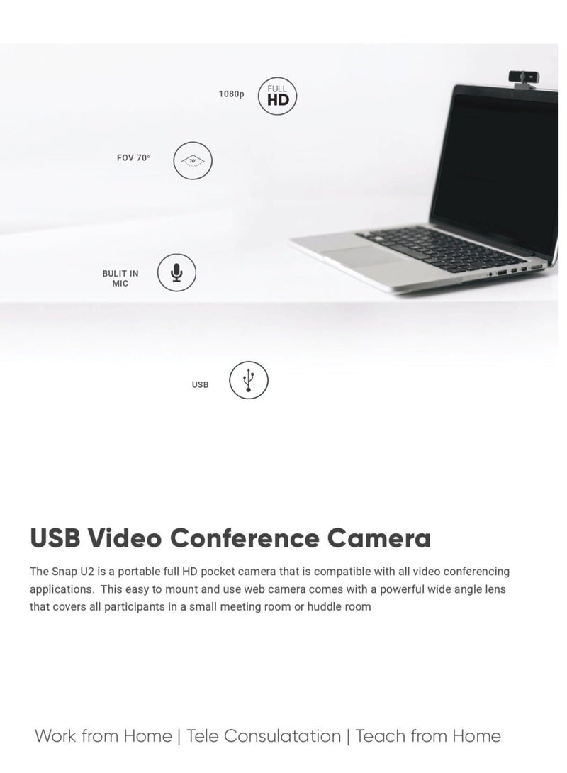 A&T Snap U2 Full HD 1080p Web Camera - Image 4