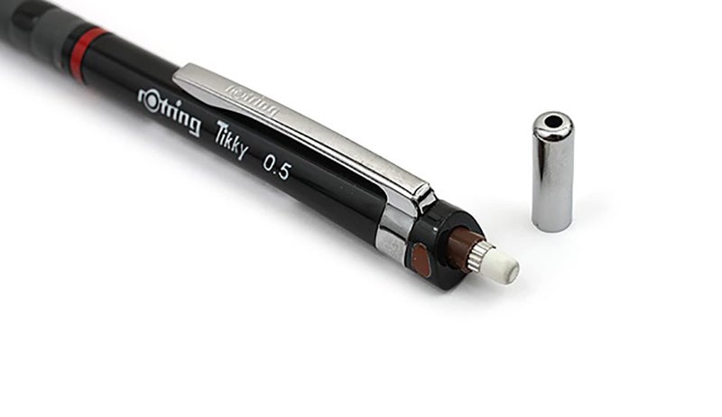 Rotring 0.5mm Mechanical Clutch Lead Pencil | Tikky | for Smooth Writing Drafting Drawing | Black Barrel | Stationery - Image 5