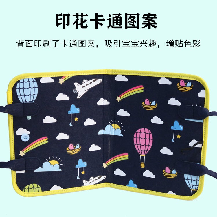 Montessori Felt Children'S Early Education Educational Toys Cloth Book Education Board Children'S Busy Board Felt Dressing Learning Board - Image 5