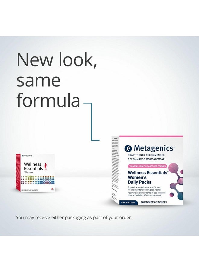 Metagenics حزم العناية الصحية للنساء من ميتاجينيكس - 30 حزمة يومية من الفيتامينات المتعددة - فيتامينات متعددة للنساء - دعم كثافة العظام* - أحماض أوميغا-3 الدهنية - خالية من الكائنات المعدلة وراثيًا والجلوتين - 30 حزمة - Image 3
