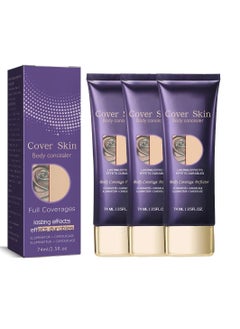 Excefore Body Concealer, 3Pcs Professional Long Lasting Tattoo Cover Up Suitable, Invisible Skin Concealer Set for Tattoo, Long Lasting & Waterproof, 2 Color  - Image 1