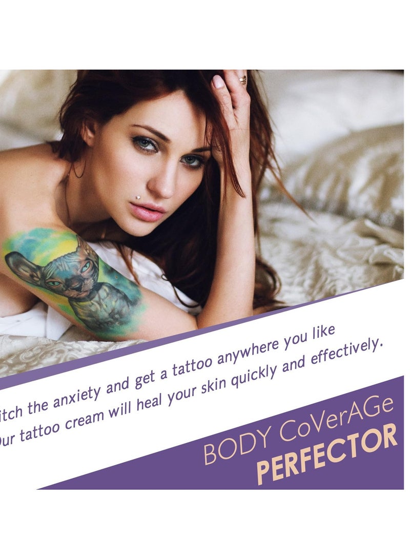 Excefore Body Concealer, 3Pcs Professional Long Lasting Tattoo Cover Up Suitable, Invisible Skin Concealer Set for Tattoo, Long Lasting & Waterproof, 2 Color - Image 2