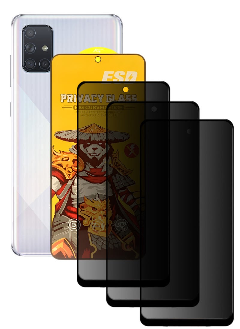 اي اس دي ثلاث قطع، واقي شاشة عالي الجودة لهاتف آسامسونج جالاكسي A71 - Image 1