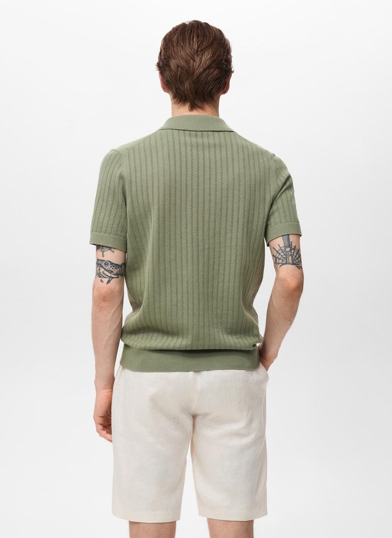Mango Man Slim-fit linen bermuda shorts  - Image 2
