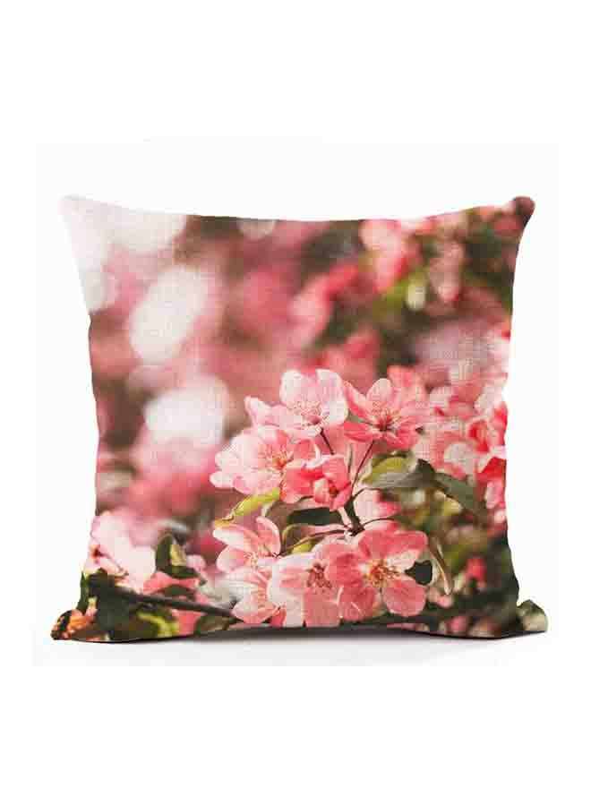 NIBEMINENT Floral Themed Square Cushion Cover Multicolour 45x45centimeter