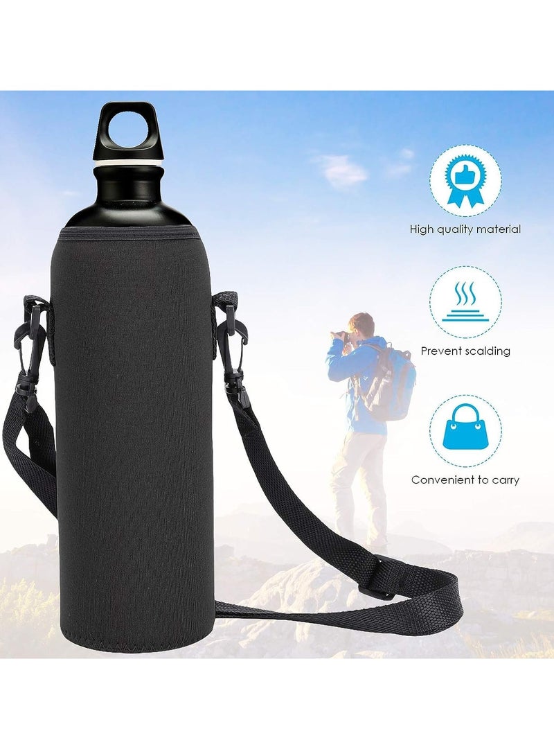 SYOSI 2 Pcs Water Bottle Sleeve Water Bottle Carrying Pouch for 750ml Durable Soft Drink Bottle Holder Bag for Outdoor Camping Hiking Fishing - Image 2