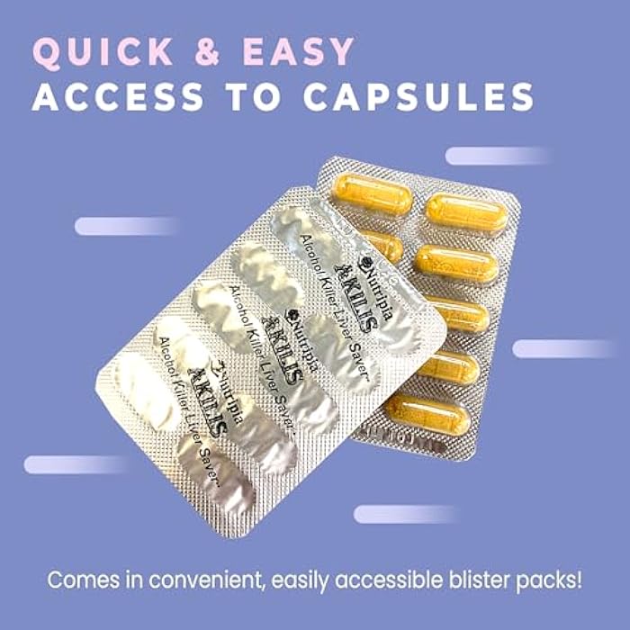 Nutripia Akilis Liver Support Pills (100 Vegi Caps, 33 Doses) – Boosts Recovery After Drinking for Better Mornings, with Hovenia Dulcis (DHM), Milk Thistle, Prickly Pear, 16 Ingredients - Image 4
