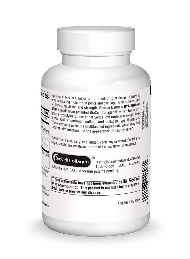 Source Naturals Hyaluronic Acid 50Mg 120 Capsules - Image 3