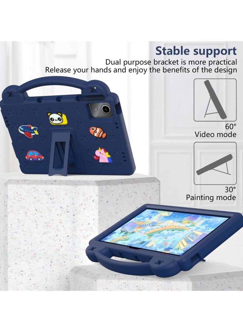 VKL حافظة تحمل EVA آمنة للأطفال متوافقة مع Xiaomi Redmi Pad SE 11 بوصة 2023 غطاء لوحي مقاوم للصدمات لجهاز Redmi Pad SE 11 بوصة (أزرق داكن) - Image 4