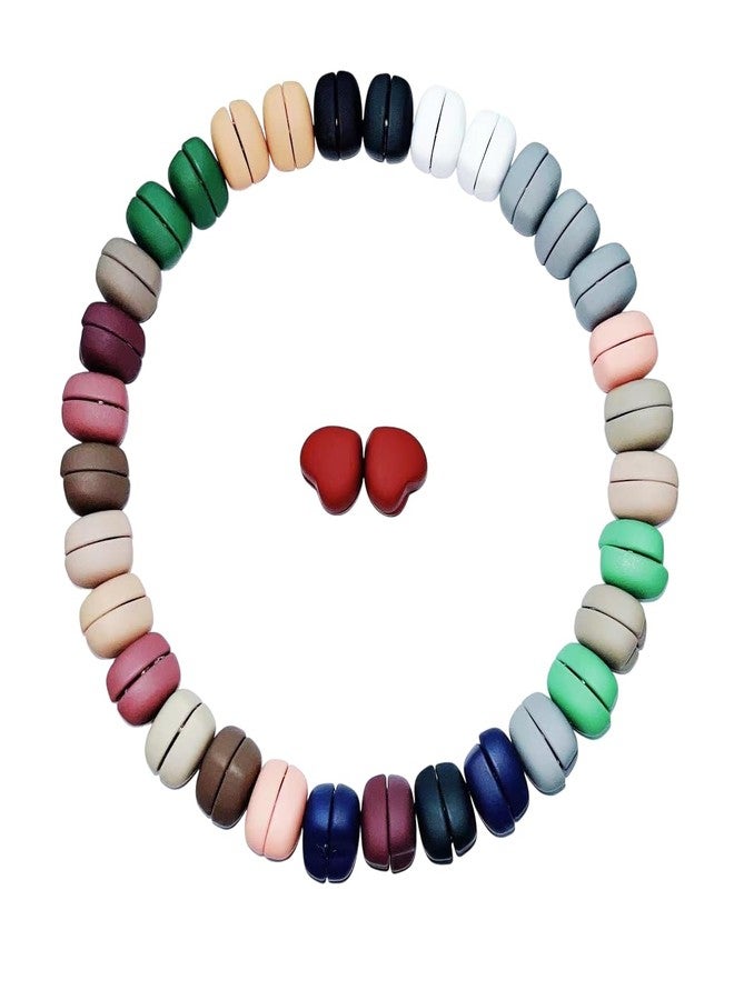 Rinpoche 2 Pair Hijab Magnetic Pins,Colorful Heart Shaped Magnetic Hijab Pins Buttons for Women,Scarf Pins Commercial Magnetic Hijab Pins for Clothing and Scarf,Scarf Clips for Women-Mix Color, Metal - Image 1