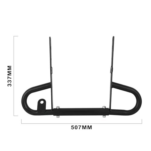 Wacece ATV Rear Wide Grab Bar Iron Bumper with Mounted Accessories for Raptor 700 700R 2006-2025 Black - Image 2