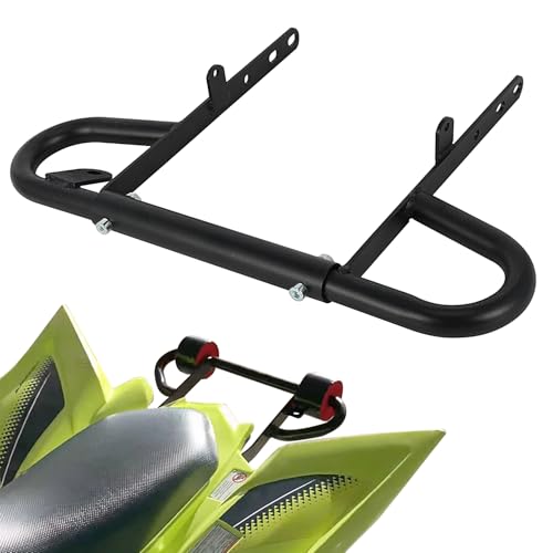 Wacece ATV Rear Wide Grab Bar Iron Bumper with Mounted Accessories for Raptor 700 700R 2006-2025 Black - Image 1