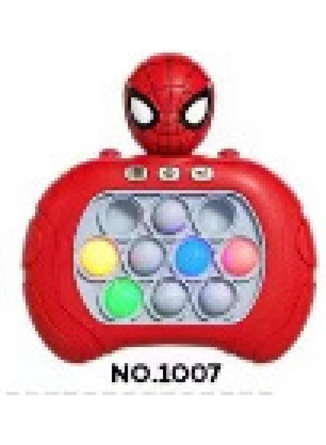 Speed Push Three-dimensional Hamster To Break Through The Game Machine To Decompress The Puzzle To Eliminate The Rodent Pioneer Educational Toys-Color:Spider Man 【lighted Lanterns】 - Image 1