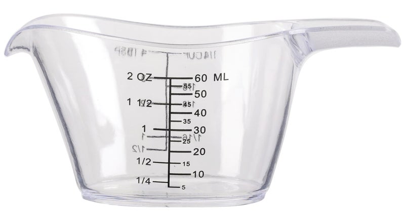 DOTINGHUX 2 Oz Measuring Cup, 1/4 Cup Acrylic Measuring Cups, Clear - Image 1