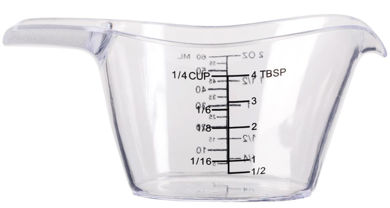 DOTINGHUX 2 Oz Measuring Cup, 1/4 Cup Acrylic Measuring Cups, Clear - Image 2