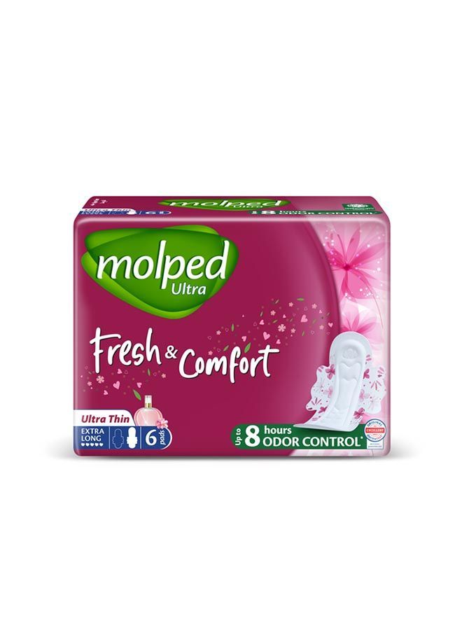 Ultra Thin Fresh&Comfort Extra Long 6 Pads