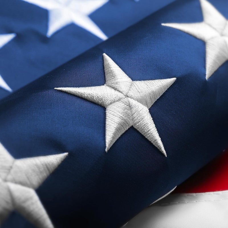 JOYAONE American Flags 4x6 Outdoor Use,Non Fading American Flags for Outside, American Flag Outdoor Heavy Duty, American Flag Longest Lasting,US Flag Embroidered Stars, Brass Grommets Sewn Stripes - Image 1