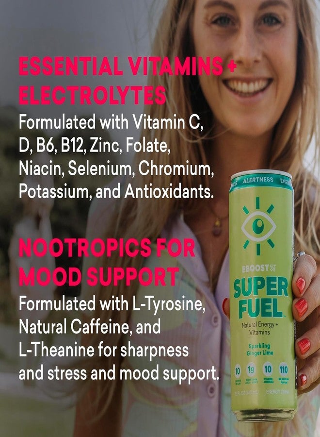EBOOST Super Fuel Healthy Energy Drink, Variety 12 Pack (Old Flavors) - Low Sugar Energy Drink with Natural Caffeine, Vitamins, Electrolytes & Nootropics - Clean Energy Boost, No Crash - Image 3