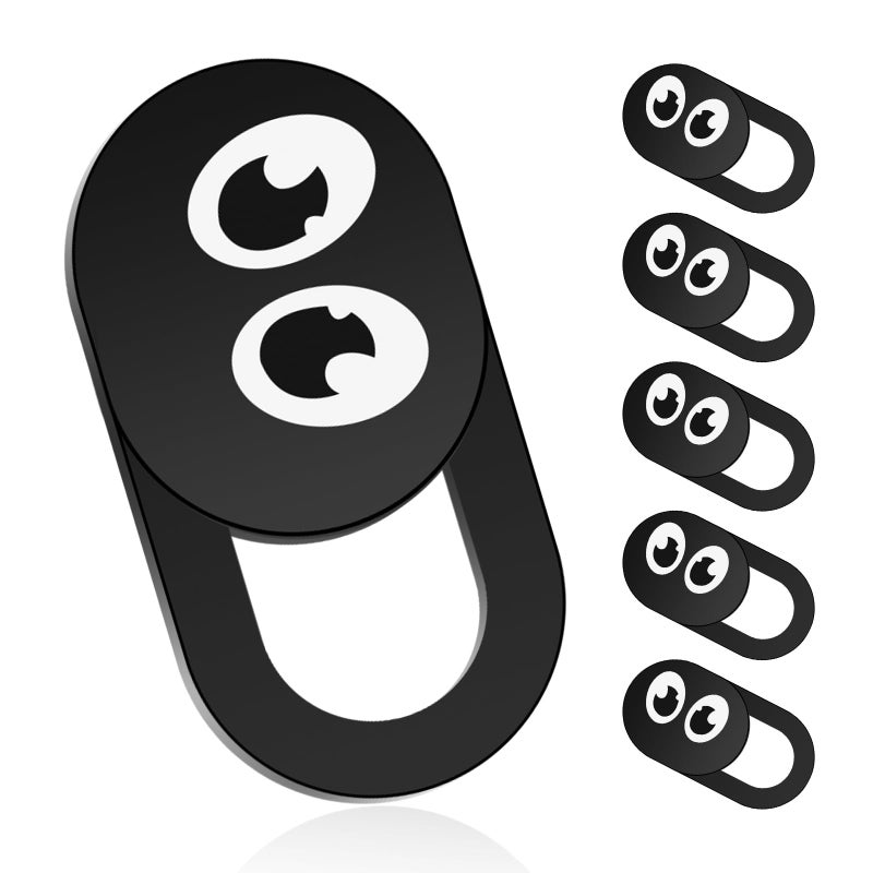 BIGTHREE 6-Pack Slide Camera Privacy Covers – Durable Webcam Blocker for Laptop, Phone, Tablet