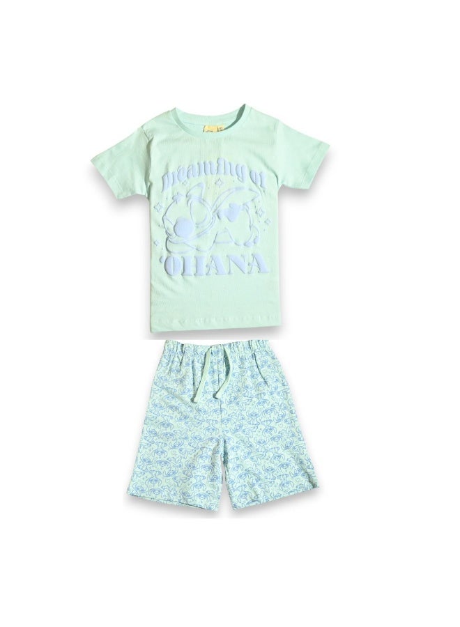 LILO & STITCH GIRLS T-SHIRT & SHORT SET‬ - Image 1