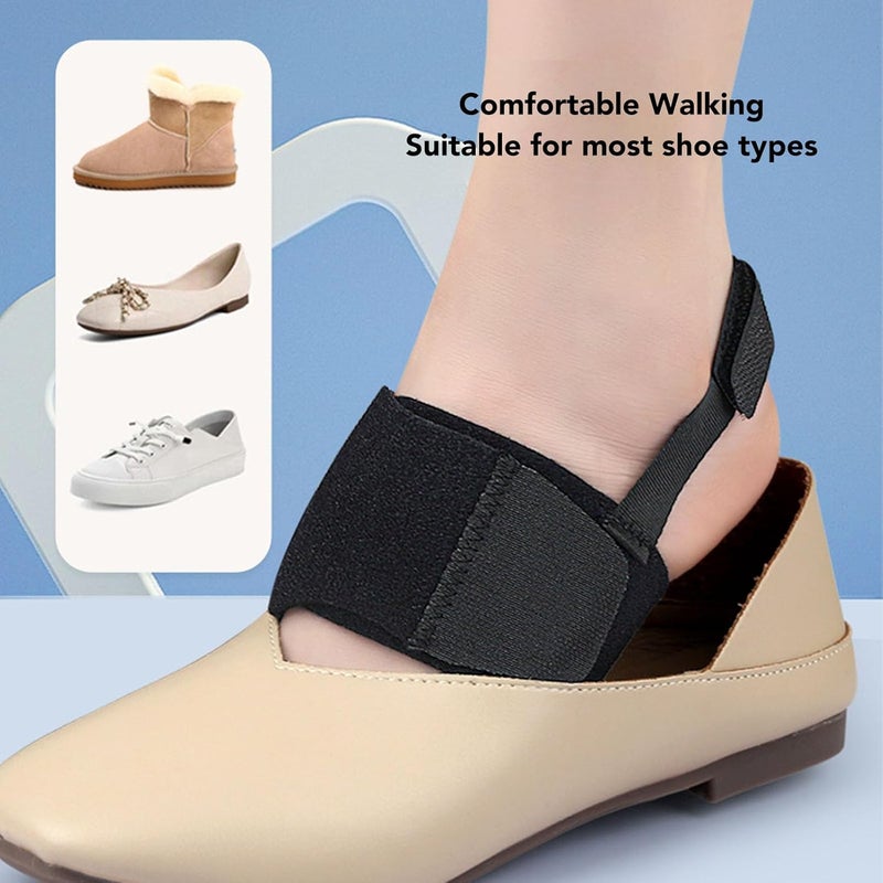 كلاراكو دعامة دعم قوس الضغط، لتخفيف آلام القدم، التهاب اللفافة الأخمصية، القدم المسطحة، قابلة للتعديل، سهلة الارتداء، مجموعة من قطعتين - Image 2