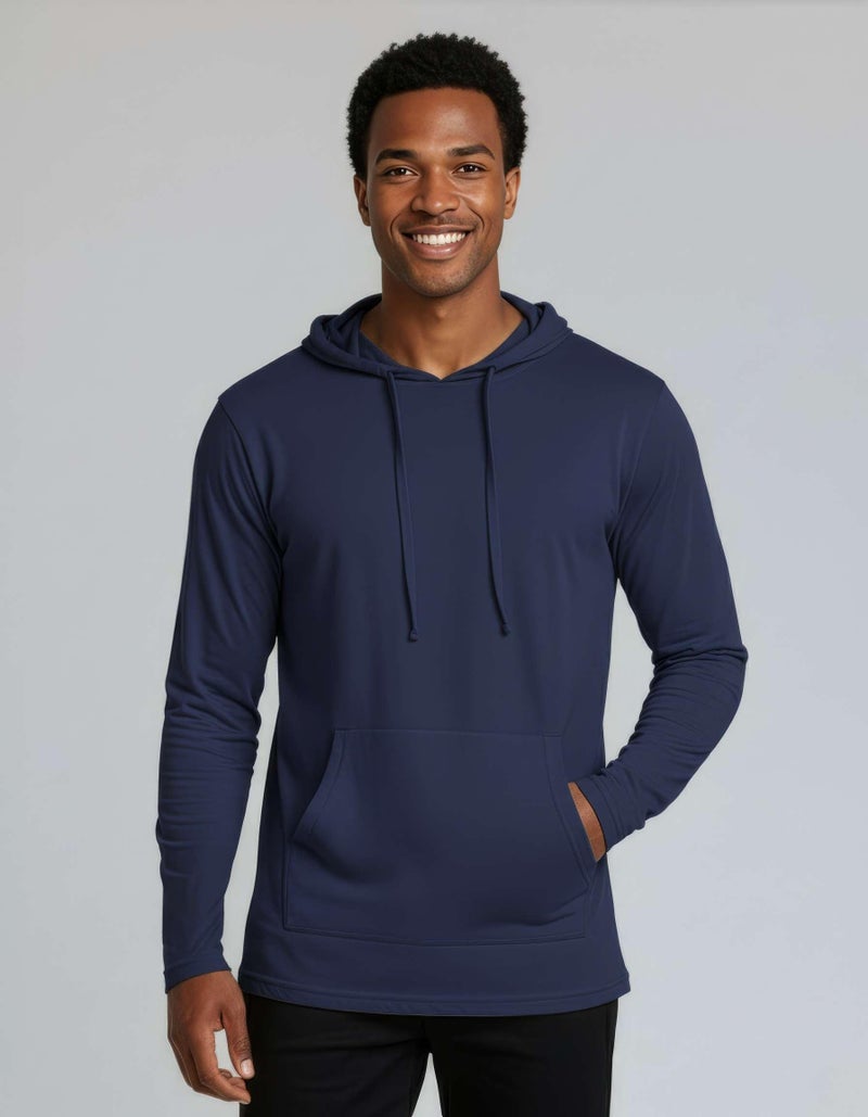 REALESSENTIALS Real Essentials 3 Pack: Men's Cotton Lightweight Casual Pullover Drawstring Hoodie With Pocket (Available In Big & Tall) Set 1,XL - Image 2
