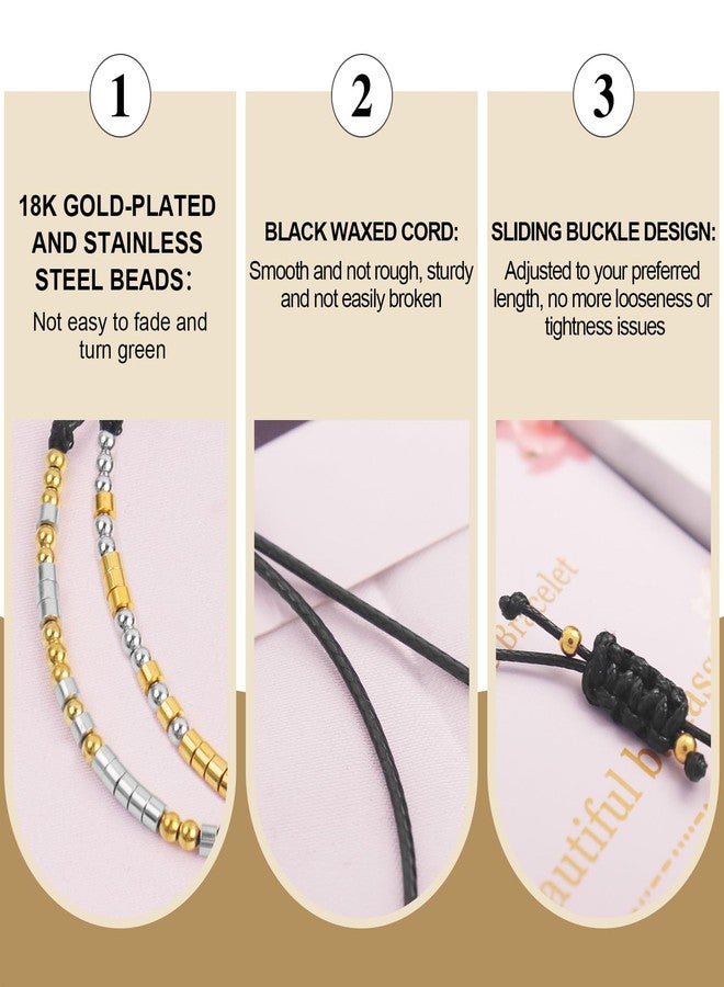 HyperFun Morse Code Matching Couple Bracelets Couples Friendship Relationship Gifts For Women Her Him Boyfriend Girlfriend Friend Mother, normal, no gemstone - Image 3