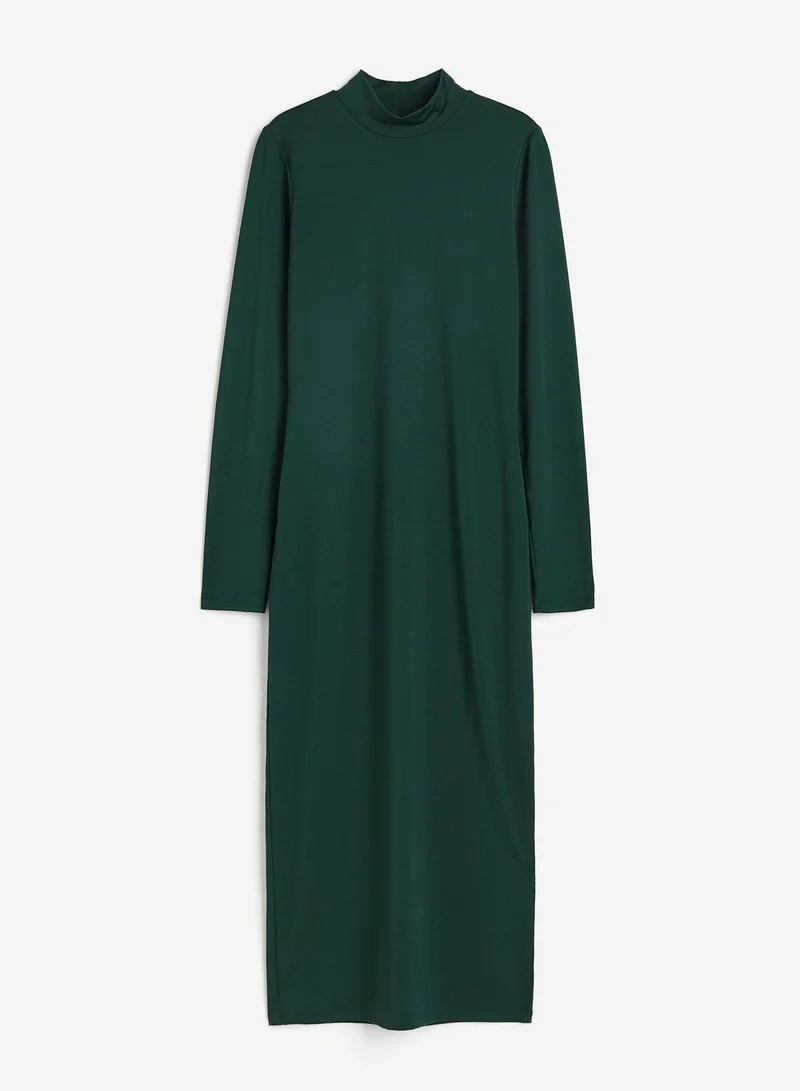 H&M Mock Neck Maxi Dress