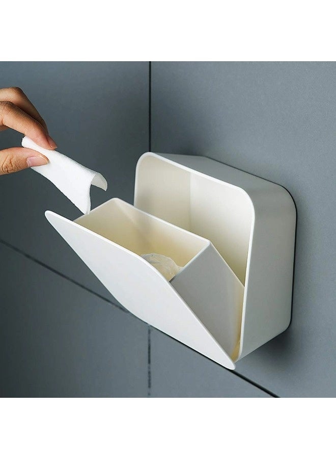 ShebSheb Wall Mounted Sanitary Napkin Organizer Box, Sanitary Napkin Storage Container For Women,Cotton Pad And Qtip Holder With Lid For Bathroom And Bedroom,(5.51"L × 2.48" W × 5.51" H) - Image 3