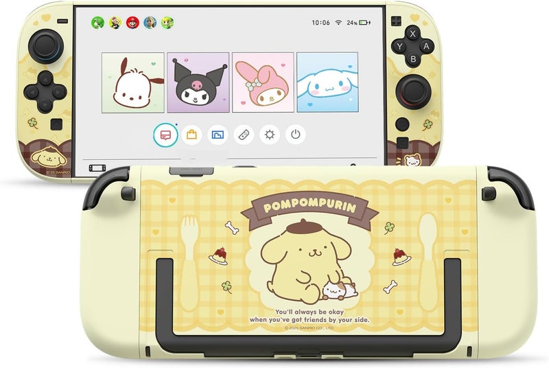 Kuitmor Dockable PC Protective Case Compatible with Switch 2 Model 2025, All-Round Protection Hard Protective Shell for Switch 2 2025 Accessories (Yellow) - Image 1