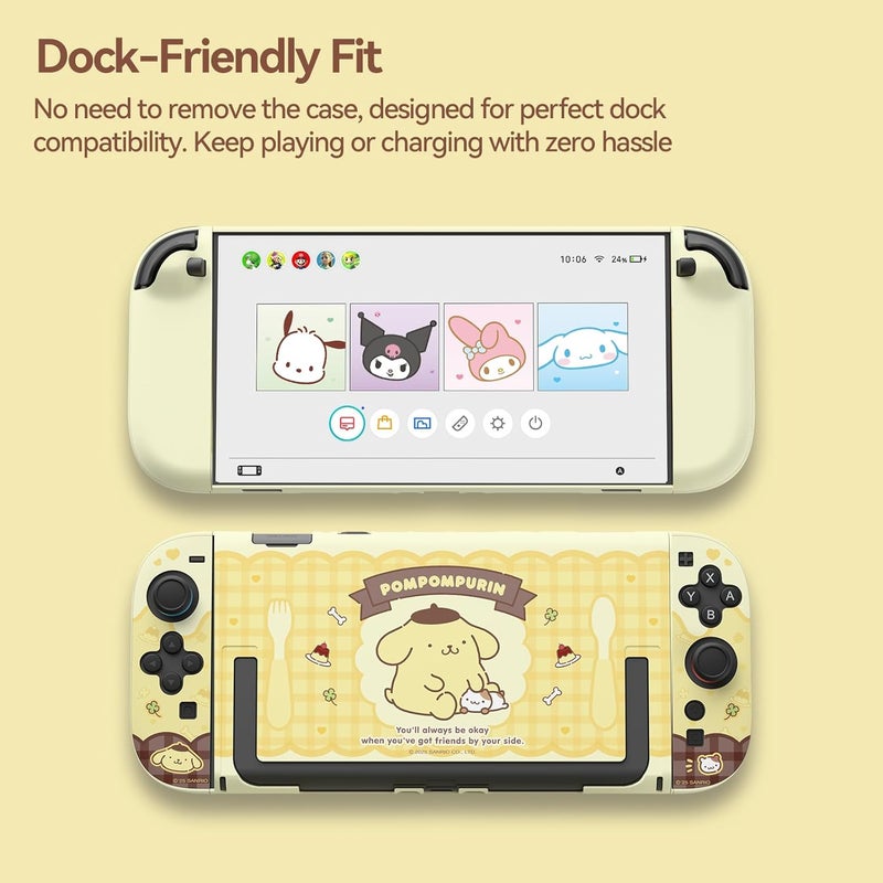 Kuitmor Dockable PC Protective Case Compatible with Switch 2 Model 2025, All-Round Protection Hard Protective Shell for Switch 2 2025 Accessories (Yellow) - Image 4