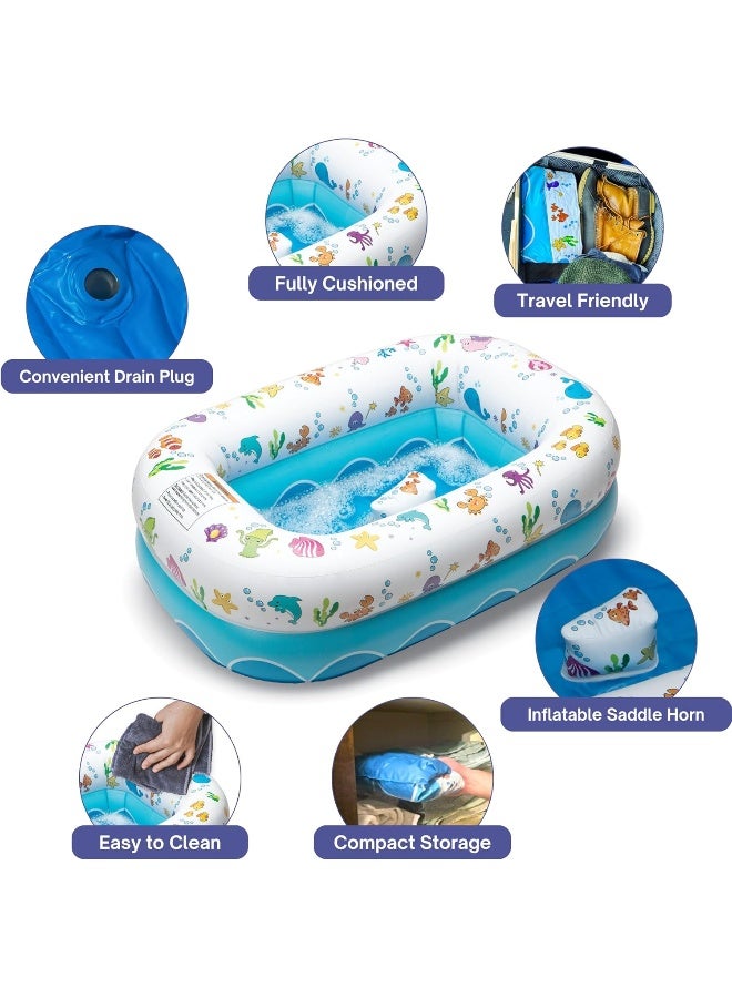Mommy's Helper | Inflatable Under The Sea Baby Bathtub - Image 5