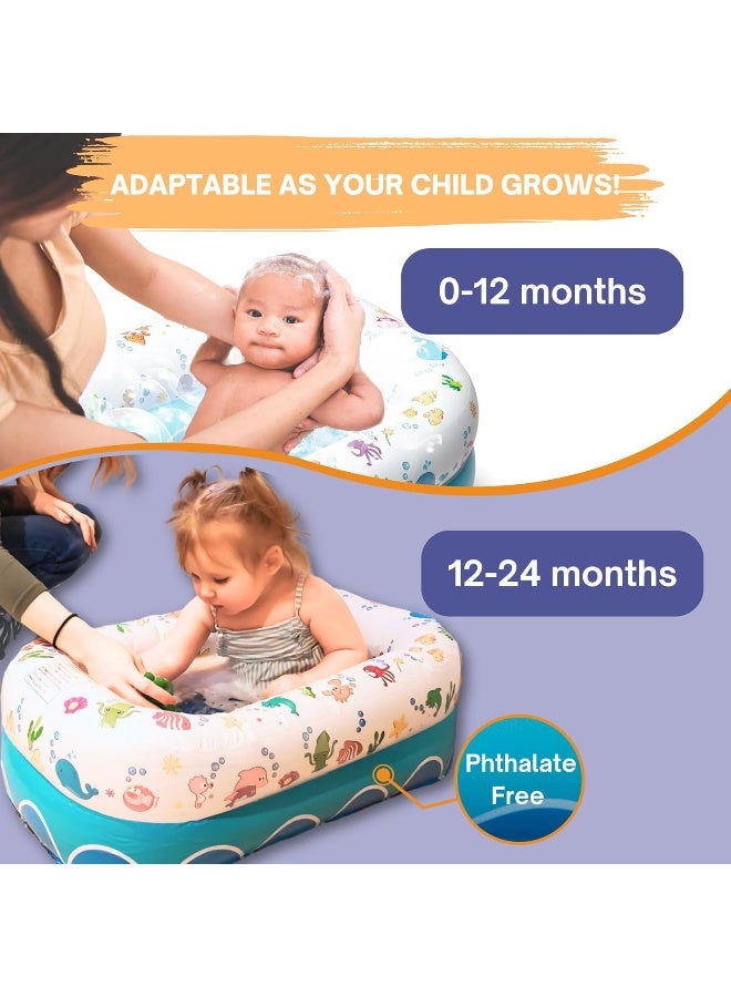 Mommy's Helper | Inflatable Under The Sea Baby Bathtub - Image 2